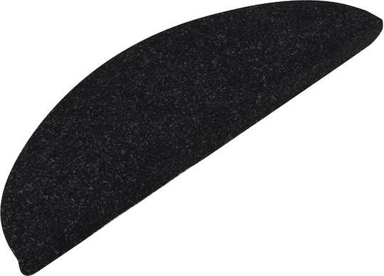 vidaXL Stair Mats Black 56cm 136390 15pcs