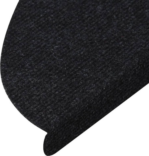 vidaXL Stair Mats Black 56cm 136390 15pcs