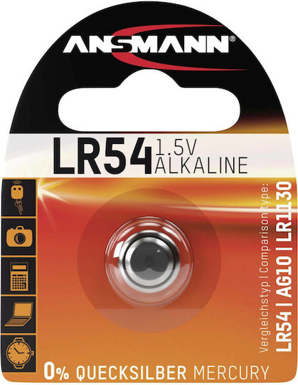 Ansmann Batterie Alkalisch für Uhren LR54 1.5V 1Stück