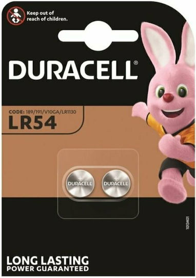 Duracell Electronics Batterien Alkalisch für Uhren LR54 1.5V 2Stück