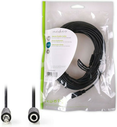 Nedis 3.5mm Jack Cable Male to Female Black 10m