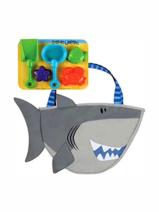 Stephen Joseph Shark Παιδική Τσάντα Θαλάσσης Γκρι 33x38εκ.