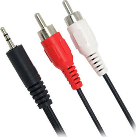 Nedis 3.5mm Male To RCA Male Audio Cable Black 10m CAGP22200BK100