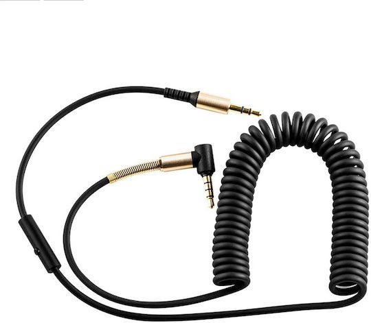 Hoco 3,5mm Klinkenkabel mit 3,5mm Stecker - Schwarz 1m mit Vergoldeten Anschlüssen UPA02