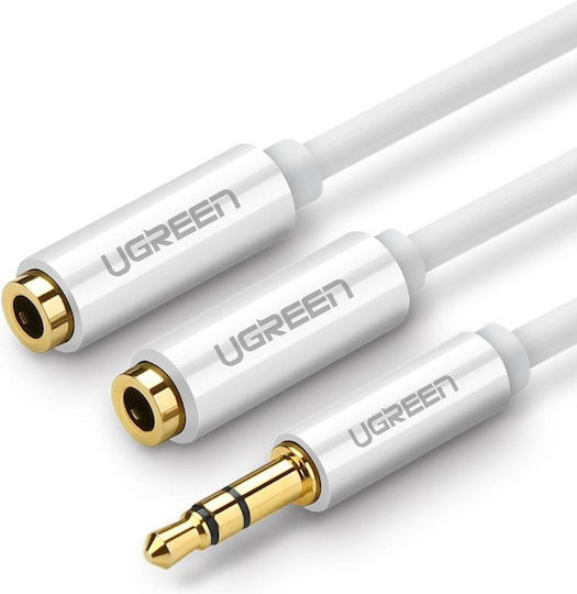 Ugreen 3,5mm Klinkenkabel 3,5mm Stecker - 3,5mm Stecker Blau 2m mit Vergoldeten Anschlüssen 10687