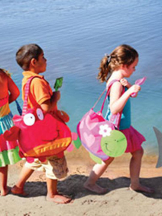 Stephen Joseph Shark Kids Bag Beach Bag Blue 35cmx4cmx32cmcm