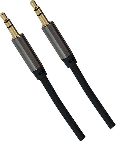 Bridge Cable 3.5mm Male - 3.5mm Male Audio Cable Black 10m with Gold Plated Terminals KAL30291