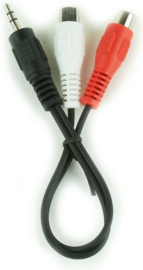 Cablexpert Audio Cable 3.5mm Male - RCA Female Black 0.2m CCA-406