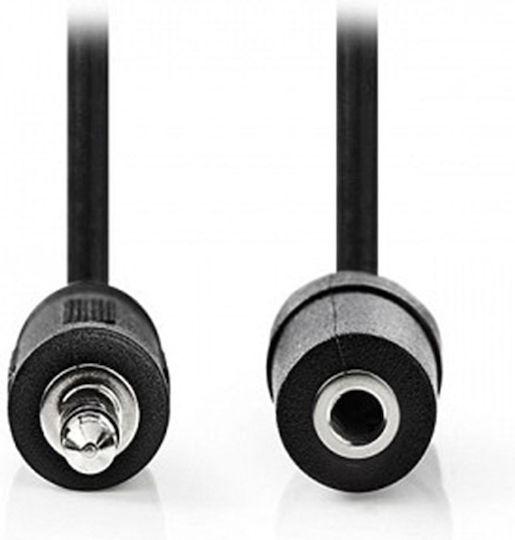 Nedis 3.5mm Jack Cable Male to Female Black 2m