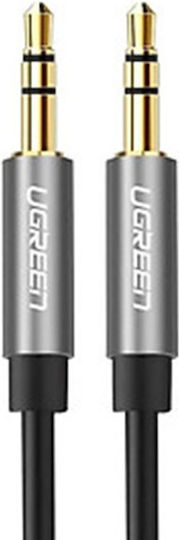 Ugreen 3.5mm Male to 3.5mm Male Silver Audio Cable 2m with Gold Plated Terminals 10735