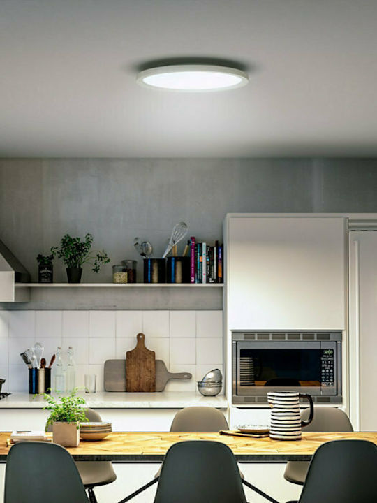 Philips Rotund În aer liber Panou LED Putere 19W cu Bianco reglabil Lumini 45.5x45.5cm.