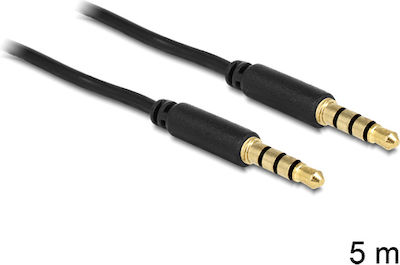 DeLock TRRS 3.5mm male - 3.5mm male Cable Black 5m (83438)