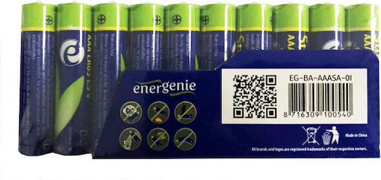 Energenie Super Αλκαλικές Μπαταρίες AAA 1.5V 10τμχ