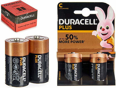 Duracell Αλκαλικές Μπαταρίες LR14 C 40% 1.5V 2τμχ