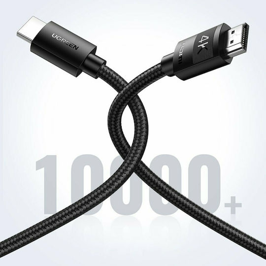 Ugreen HD119 HDMI 2.0 Premium High Speed 4K 60Hz HDR Braided Cable HDMI Male - HDMI Male 5m Black