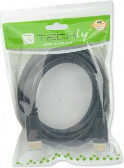 Techly HDMI 2.0 Premium High Speed 4K 60Hz HDR Cable HDMI Male - HDMI Male 3m Black