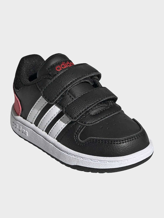 Hoops 2 Kinder Sneakers mit Klettverschluss Schwarz