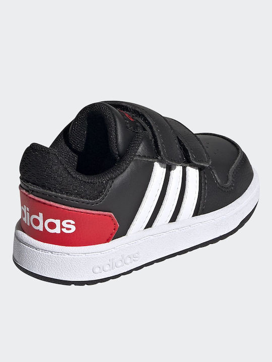 Hoops 2 Kinder Sneakers mit Klettverschluss Schwarz