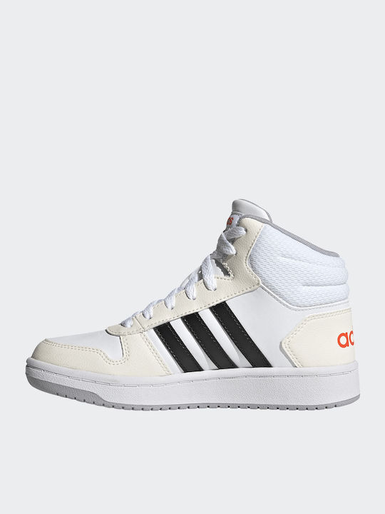 Hoops Hoops 2 Kids Sports Shoes Basketball with Laces Cloud White / Core Black / Semi Solar Red