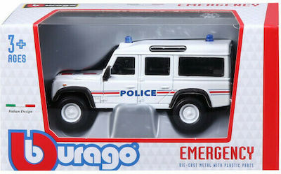 Bburago Emergency Land Rover Police Mașinuță 1:43 Politica pentru 3++ Ani 18-32003-1