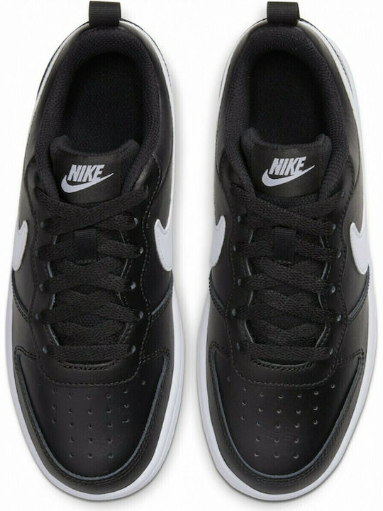 Gs Court Borough Low 2 Kids Sports Basketball Shoes with Laces Black