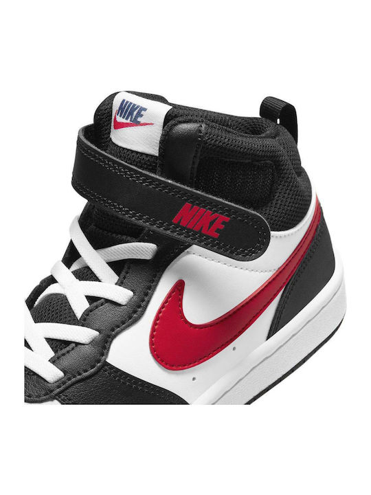 Court Borough 2 Αθλητικά Παιδικά Παπούτσια με Σκρατς White / University Red
