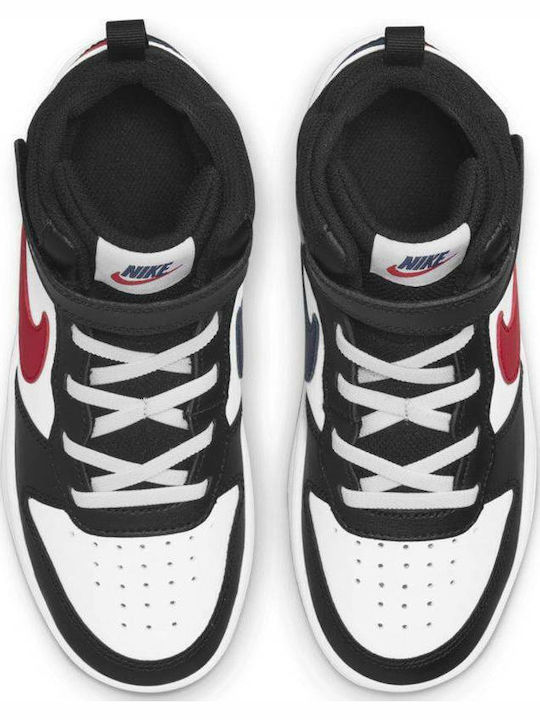 Court Borough 2 Αθλητικά Παιδικά Παπούτσια με Σκρατς White / University Red
