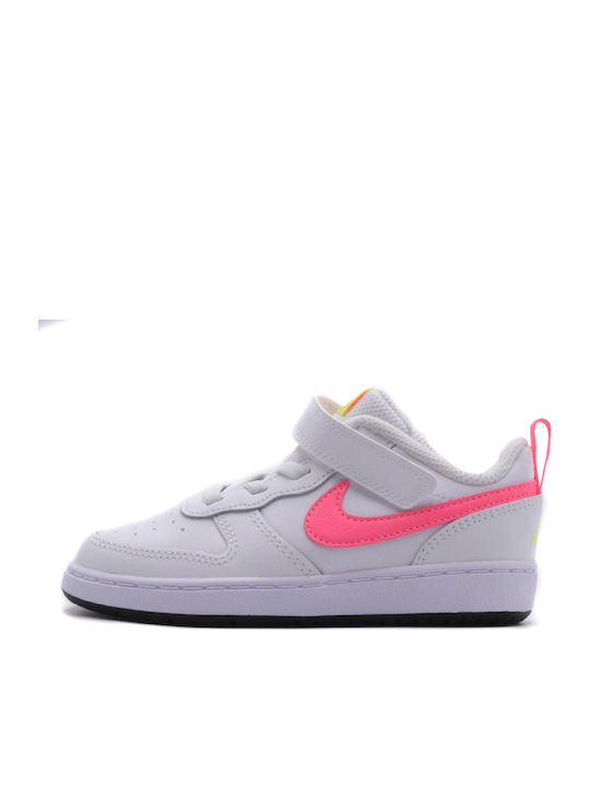Borough Low 2 Kids Sports Shoes with Hoop & Loop Closure White