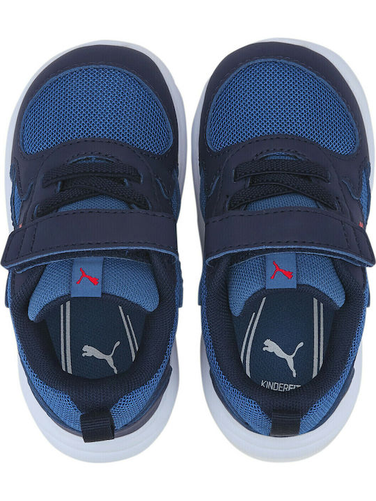 Fun Racer Kids Sports Shoes Running with Hoop & Loop Closure Navy Blue