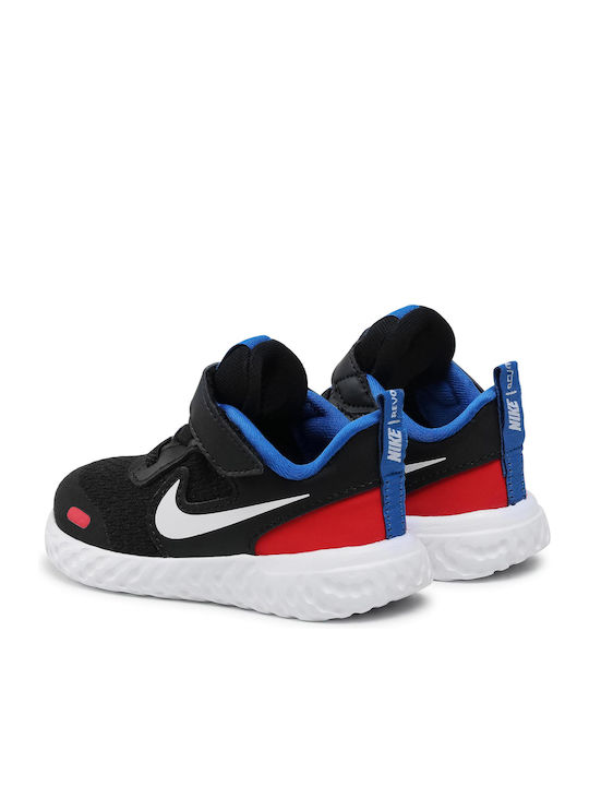 Revolution Revolution 5 Kids Sports Shoes Running with Hoop & Loop Closure Black / White / University Red
