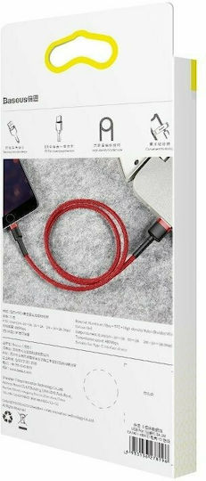 Baseus Cafule IP Edition Braided USB-A to Lightning Cable Red 0.5m (CALKLF-A09)