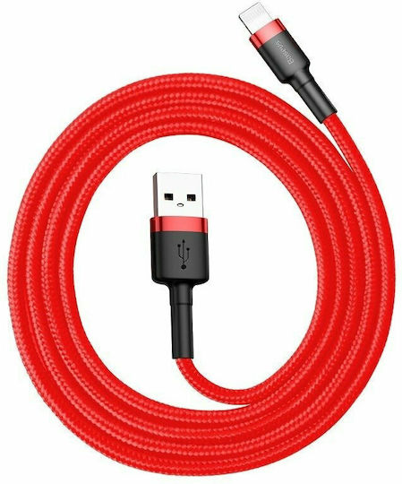 Baseus Cafule IP Edition Braided USB-A to Lightning Cable Red 0.5m (CALKLF-A09)
