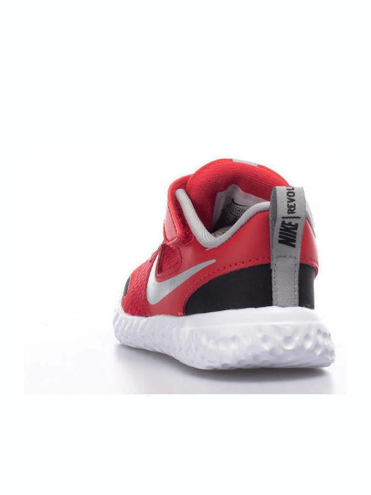 Revolution Revolution 5 Kids Sports Shoes Running with Hoop & Loop Closure University Red / Light Smoke Grey / Black / White