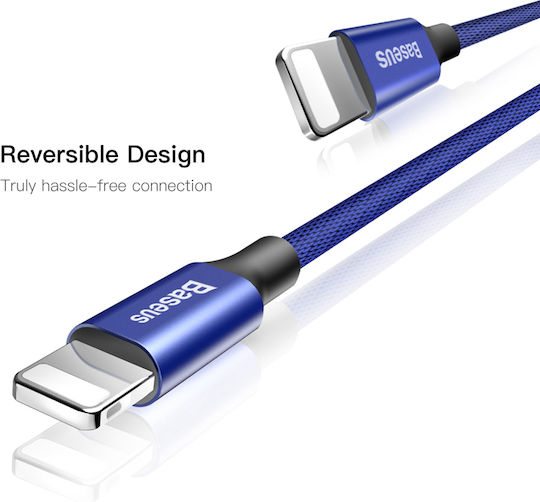Baseus Yiven Плетена USB-A към Lightning кабел Син 1.8м (CALYW-A13)