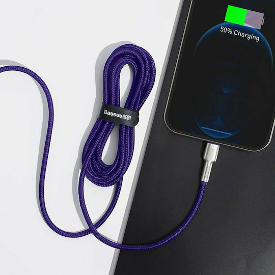 Baseus Cafule Series Braided USB-A to Lightning Cable Purple 2m (CALJK-B05)