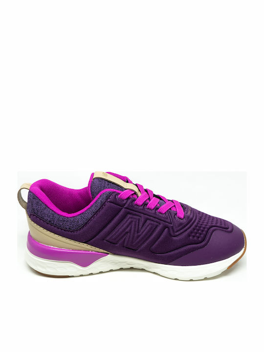 Fresh Foam 515 Youth Kids Sports Shoes Running with Laces Purple