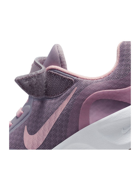 Kids Sports Shoes Running with Hoop & Loop Closure Pink