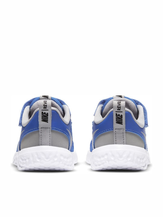 Revolution Revolution 5 Kids Sports Shoes Running with Hoop & Loop Closure Game Royal / Lt Smoke Grey / White