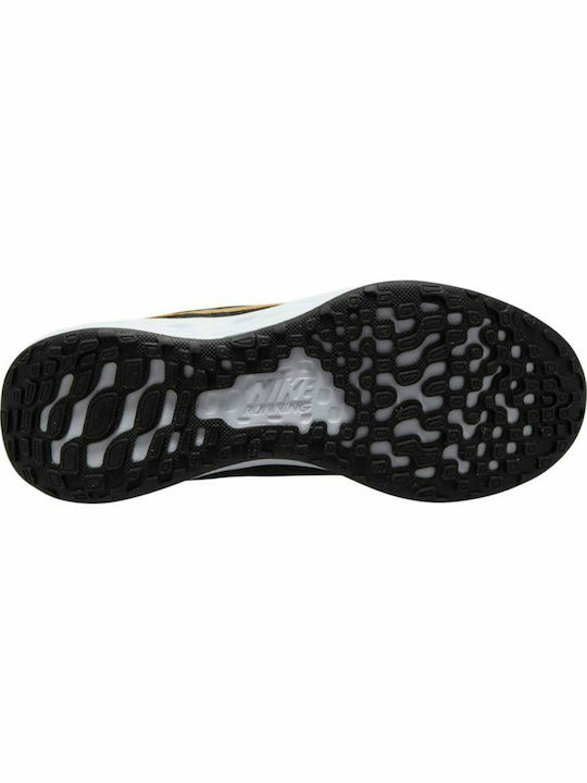 Revolution Revolution 6 Kids Sports Shoes Running with Laces Black / Metallic Gold / White
