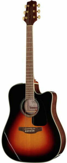 Takamine Semi-Akustik Gitarre GD51CE-BSB Dreadnought Ausschnitt Sunburst