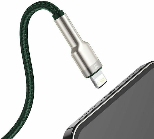 Baseus Braided USB to Lightning Cable Πράσινο 1m (CALJK-A06)