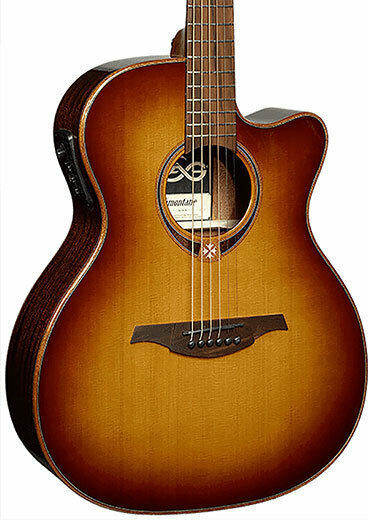 Lag Ηλεκτροακουστική Κιθάρα T118ACE Cutaway Brown / Sunburst