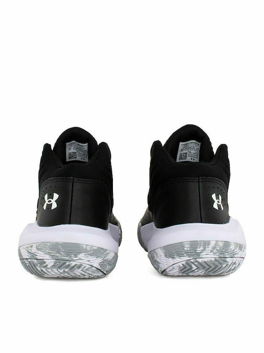 Junior Jet 2021 Kinder Sportschuhe Basketball mit Schnürsenkeln Schwarz
