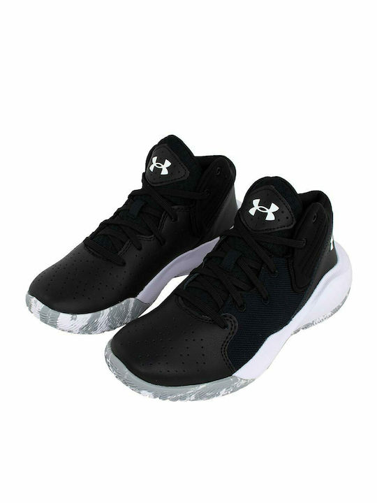 Junior Jet 2021 Kinder Sportschuhe Basketball mit Schnürsenkeln Schwarz