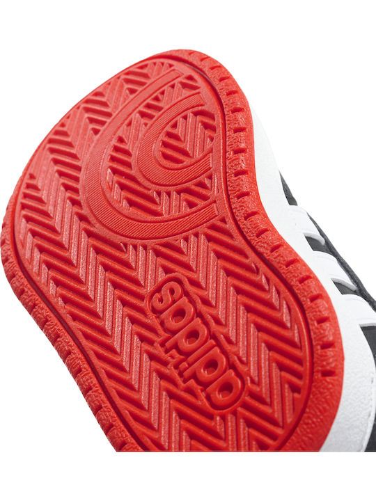 Hoops MID 2.0 I Αθλητικά Παιδικά Παπούτσια Μπάσκετ με Κορδόνια Core Black / Cloud White / Hi-res Red