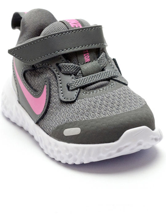 Revolution Revolution 5 Kids Sports Shoes Running with Hoop & Loop Closure Gray