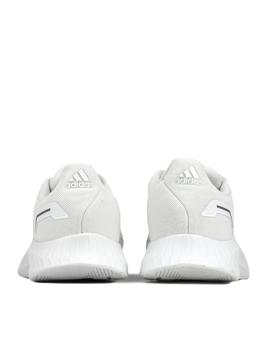 Runfalcon 2.0 K Kids Sports Shoes Running with Laces Cloud White / Grey Three
