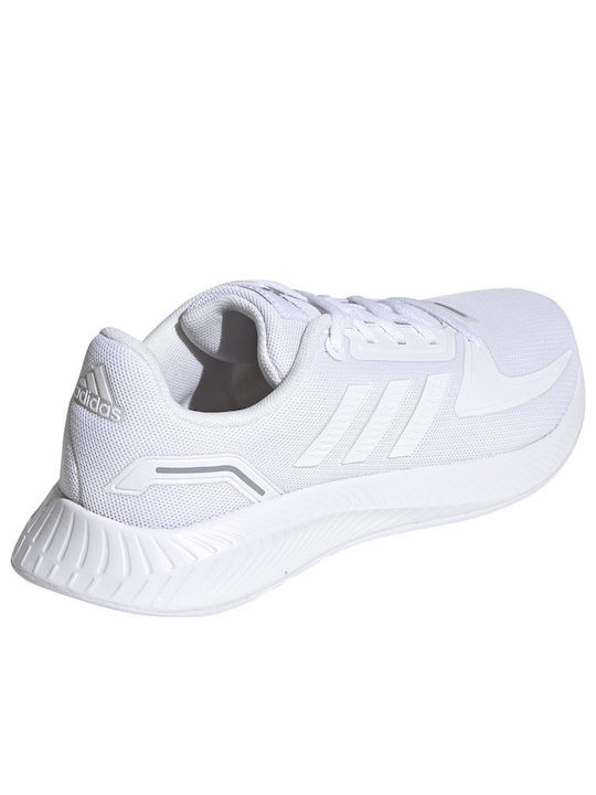 Runfalcon 2.0 K Kids Sports Shoes Running with Laces Cloud White / Grey Three