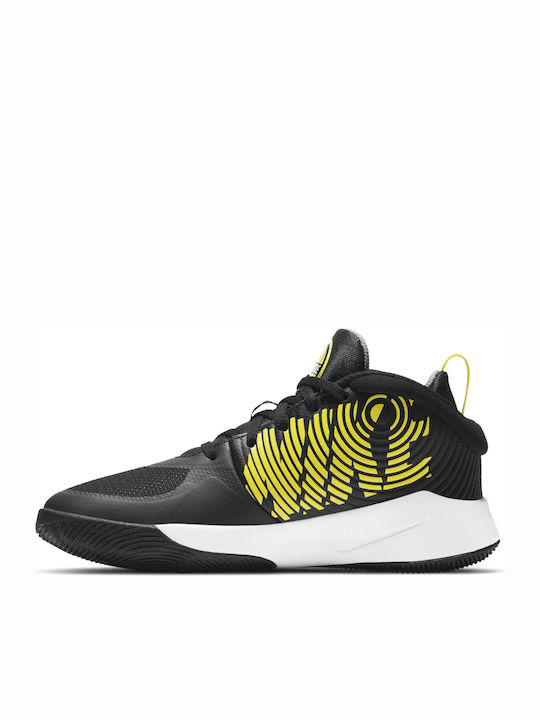 Hustle Team Hustle D 9 Kids Sports Shoes Basketball with Laces Black