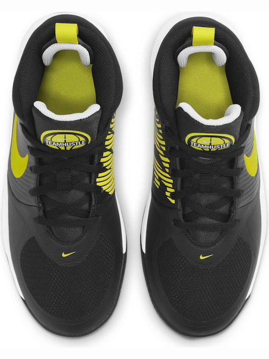 Hustle Team Hustle D 9 Kids Sports Shoes Basketball with Laces Black